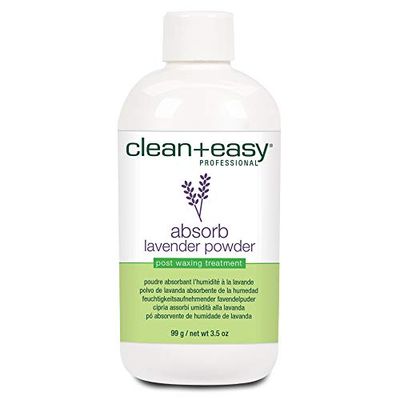 Clean + Easy Absorb Lavender Powder Pre Waxing Treatment | Moisture Absorbent Powder for Hair Removal, 3.5 oz