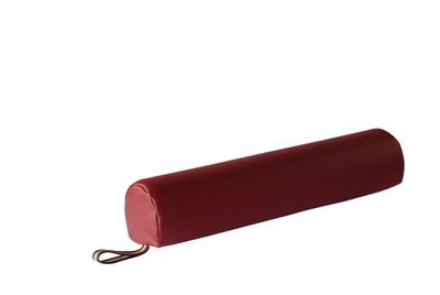 Master Massage 6&quot; 3/4 Round Massage Bolster Pillow Cushion for Massage Tables-burgundy