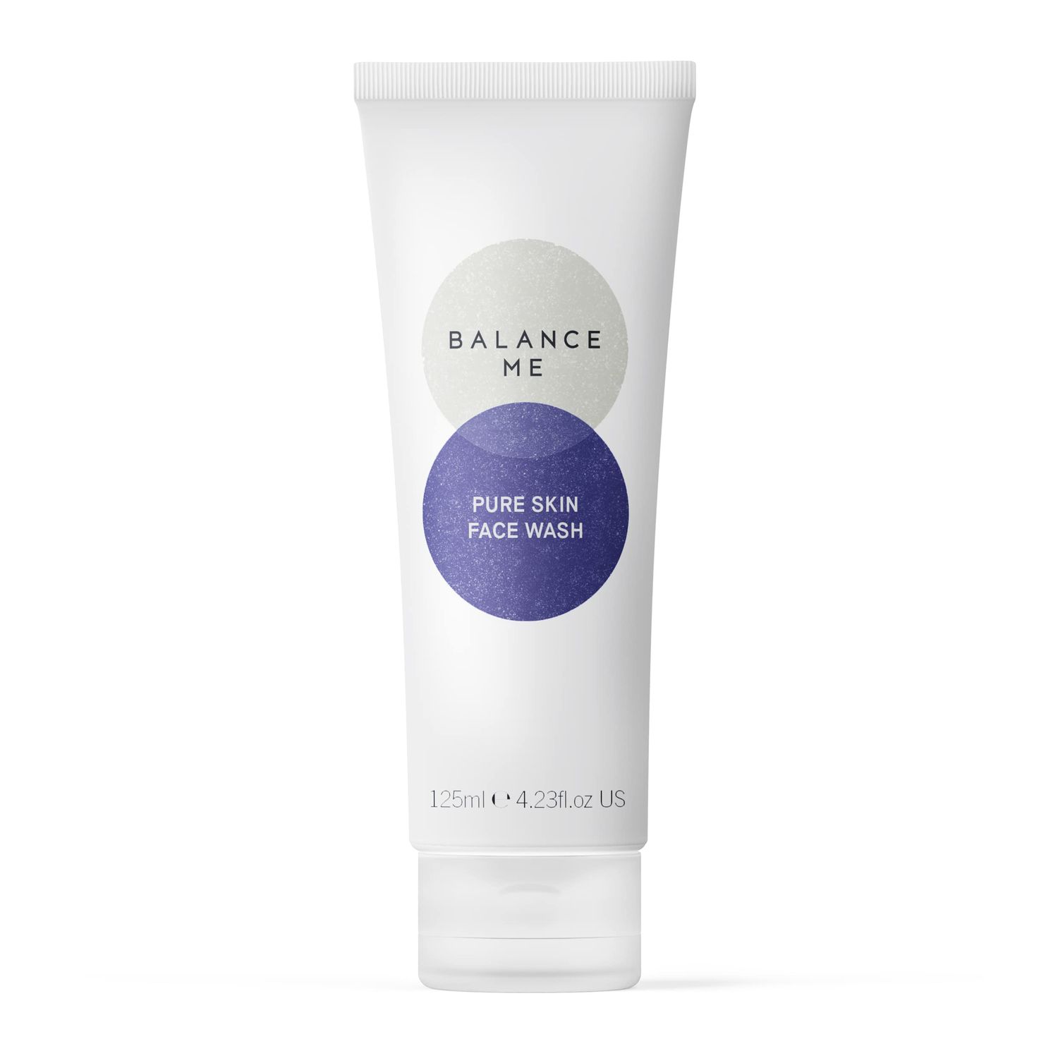 Balance Me Pure Skin Face Wash, Foaming Facial Cleanser for Combination Skin, Hydrating &amp; Soothing, 4.23 fl oz (125 ml), Gentle &amp; Refreshing