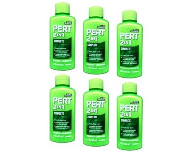 Pert Plus 2-in-1 Shampoo &amp; Conditioner, Classic Clean 1.70 oz (Pack of 6)