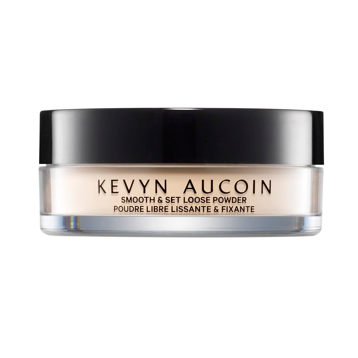 Kevyn Aucoin Smooth &amp; Set Loose Powder with Puff: Universal shade, all skin types &amp; tones. Sheer, lightweight, blends well, blurs imperfections, reduces shine. Makeup artist go to for even skin finish