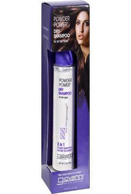 Giovanni Powder Power Dry Shampoo - Powder Dry Shampoo for Women &amp; Men with Pump, Clean Formula for Oily Hair, Natural Ingredients, Non Aerosol, Non Toxic, Travel Size Powdered Dry Shampoo - 1.7 Oz