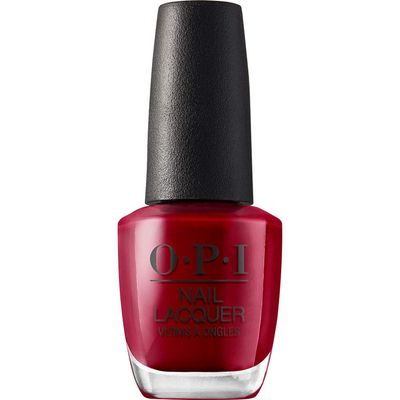 OPI Nail Lacquer Amore at the Grand Canal | Opaque Bright Red Crme Chip Resistant Nail Polish | Vegan, Fast Drying, Streak Free
