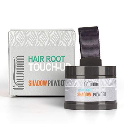 gowwim Root Touch Up, Hair Powder for Instantly Concealing Hair Loss, Receding Hairline &amp; Beard, Eyebrow Powder, 0.14oz/4g