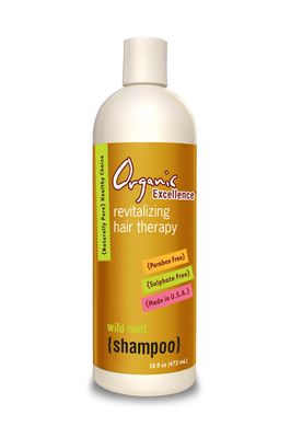 Organic Excellence Wild Mint Shampoo and Conditioner Set Revitalizing Hair Therapy