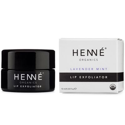 Henn Organics Lip Exfoliator - Natural and Organic Sugar Scrub - Lavender Mint