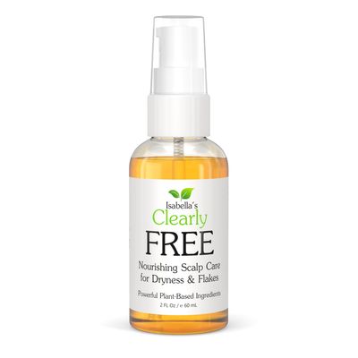 Isabella&#39;s Clearly Free, Natural Anti Dandruff Oil | Itch Relief for Dry Itchy Scalp, Dermatitis, Psoriasis, Cradle Cap | Jojoba, Cedarwood, Manuka, Tea Tree | for Adults and Kids, Made in USA
