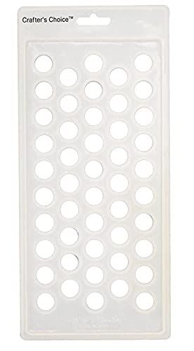 Crafter&#39;s Choice - Lip Balm Tube Filling Tray - Silicone Tray for Filling Lip Balm Tubes and Cosmetic Products - Round - 3001