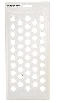 Crafter&#39;s Choice - Lip Balm Tube Filling Tray - Silicone Tray for Filling Lip Balm Tubes and Cosmetic Products - Round - 3001
