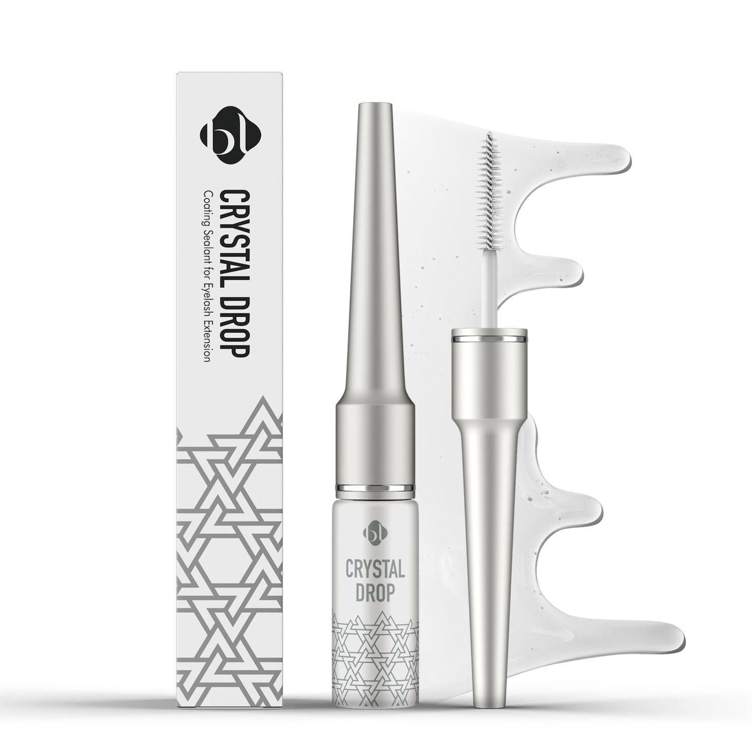 BL Lashes Crystal Drop Lash Coating Sealant, Eyelash Extension Aftercare, Protective topcoat lash coating, 0.23 fl.oz