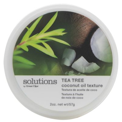GREAT CLIPS Solutions Tea Tree Coconut Oil Texture 2oz | Texturizing &amp; Styling | Pliable Hold | Great for Dry, Coarse Hair