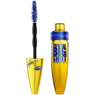 Maybelline New York Volum&#39; Express The Colossal Big Shot Mascara X Shayla, Boomin&#39; in Blue, 0.33 Fluid Ounce