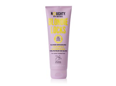 Noughty Blondie Locks Blonde Enhancing Shampoo, Vegan 97% Natural, Sulfate-Free Silicone-Free Paraben-Free Blonde Lightening Shampoo, For Colored Hair, 250 ml / 8.4 fl oz