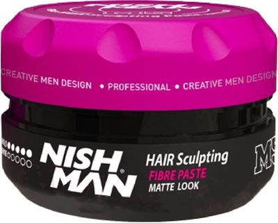 nishman Hair Styling Series (Fiber Hair Styling Matte Wax M5, 100ml)