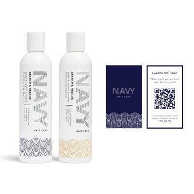 NAVY Hair Care Shampoo and Conditioner Set for Volumizing Fine Hairs - Search and Rescue Kit 16 Fl Oz