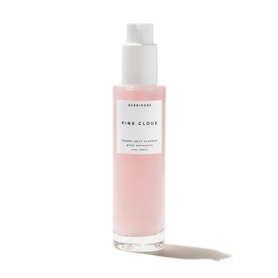 HERBIVORE Pink Cloud Hydrating Jelly Cleanser - Rosewater + Tremella Face Wash &amp; Makeup Remover for Sensitive Skin, Plant-based, Vegan, Cruelty-free, 100mL / 3.4 oz