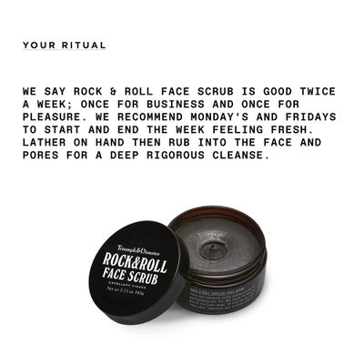 Triumph &amp; Disaster | Rock &amp; Roll Face Scrub for Men | Natural, Exfoliating Pore Cleansing Facial Scrub - Removing Blackheads and Dirt, 5.11 oz