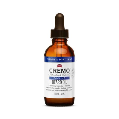 Cremo Beard Oil, Cooling Citrus &amp; Mint Leaf, 1 fl oz - Restore Natural Moisture and Soften Your Beard To Help Relieve Beard Itch