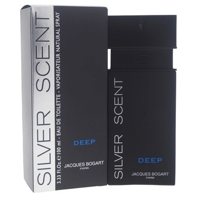 Jacques Bogart Silver Scent Cologne, Deep, 3.4 Ounce