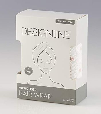 Microfiber Hair Wrap, 2 Pack - Regis DESIGNLINE - Towels and Wraps for Wet Hair