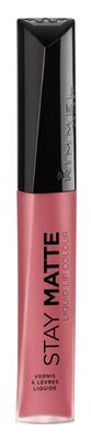 Rimmel London Stay Matte Liquid Lip Color with Full Coverage Kiss-Proof Waterproof Matte Lipstick Formula that Lasts 12 Hours - 200 Pink Blink, .21oz
