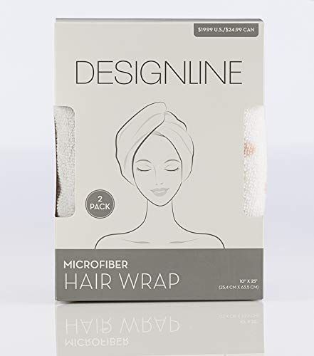 Microfiber Hair Wrap, 2 Pack - Regis DESIGNLINE - Towels and Wraps for Wet Hair