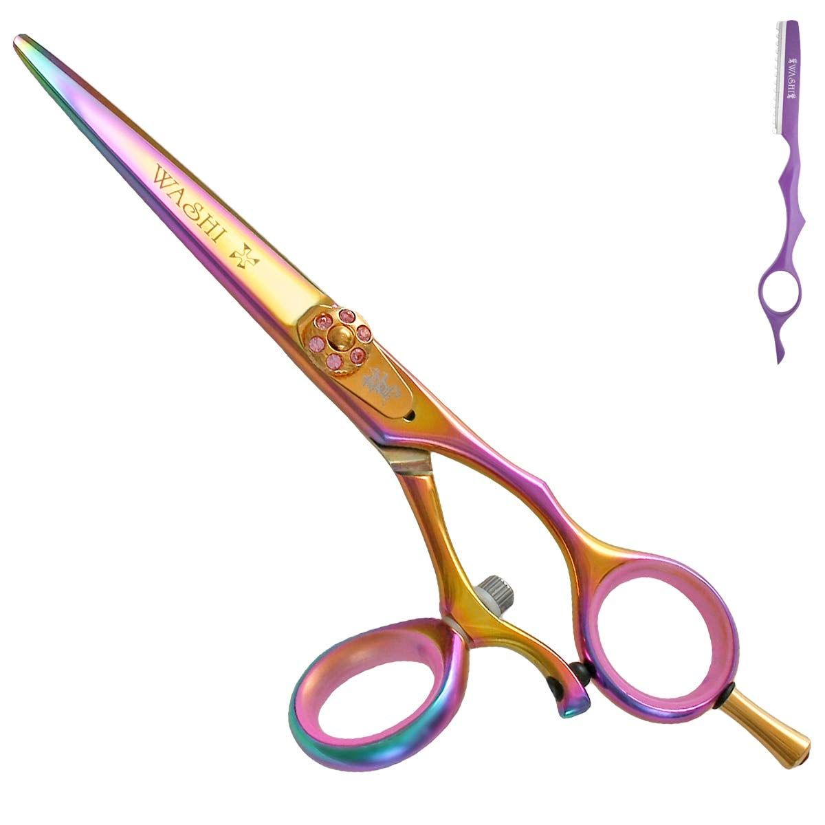 Washi Beauty - Golden Rose Swivel 5.5 Titanium Pro Hair Cutting Shear/Scissor