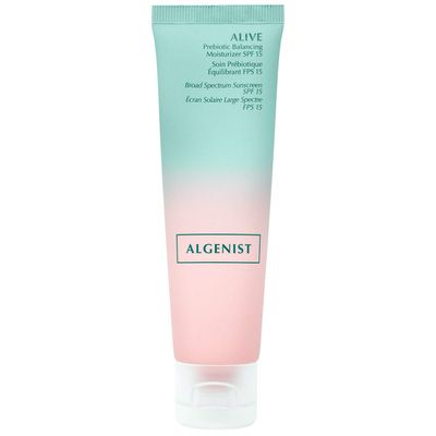 Algenist ALIVE Prebiotic Balancing Moisturizer SPF15 - Moisturizing Mineral Sunscreen for Face, Neck &amp; Chest with Prebiotics - Zinc Oxide Facial Sunscreen (50ml / 1.7oz)
