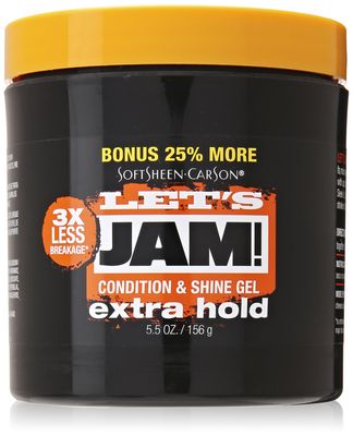 SoftSheen-Carson Let&#39;s Jam! Shining and Conditioning Gel - Extra Hold, Bonus Size, 5.5 oz