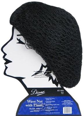 Diane D21406 Wave Net 24 Piece Head, Black