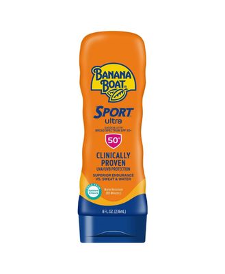 Banana Boat Sunscreen Sport Performance Broad Spectrum Sun Care Sunscreen Lotion - SPF 50, 8 Fl Oz (Pack of 1)
