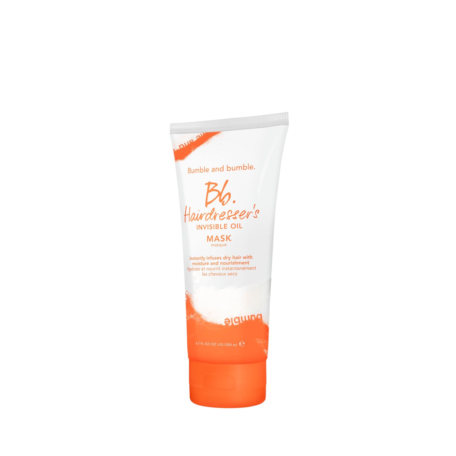 Bumble and bumble. Hairdresser&#39;s Invisible Oil Hydrating Hair Mask | Hydrating, Anti Frizz, Color Safe | Curly, Wavy, Straight | With Argan Oil, Coconut Oil + Grapeseed Oil, 6.7 Fl Oz