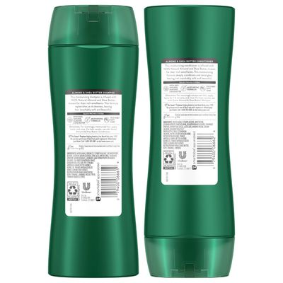 Suave Shampoo and Conditioner Set, Almond &amp; Shea Butter - Moisturizing Shampoo &amp; Conditioner, Dry Hair Treatment, Scented, 12.6 Oz Ea (2 Piece Set)