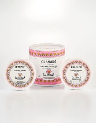 Granado - Linha Terrapeutics - Kit Esfoliante e Manteiga Corporal Calendula 2 x 60 Gr - (Terrapeutics Collection - Pot Marigold Exfoliating and Body Butter Set 2 x Net 2.12 Oz)