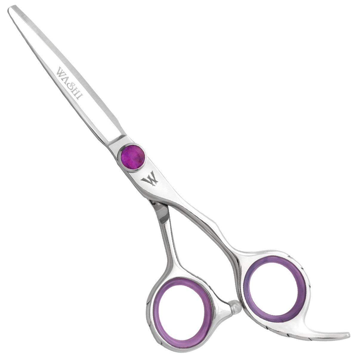 Washi Beauty Cotton Candy Professional Beauty Hair Cutting Shears (6.0&quot; Shear, Purple)