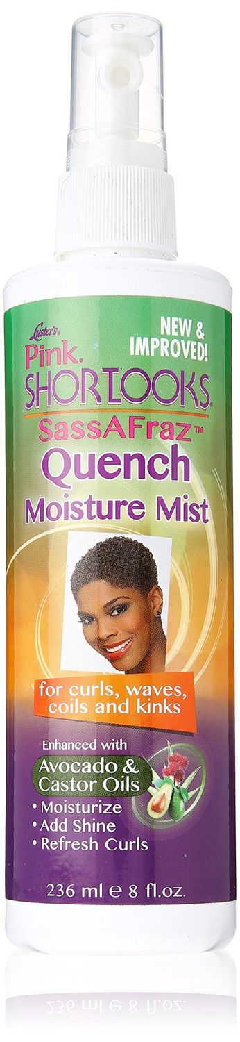 Luster&#39;s ShortLooks SassAFraz Quench Moisture Mist