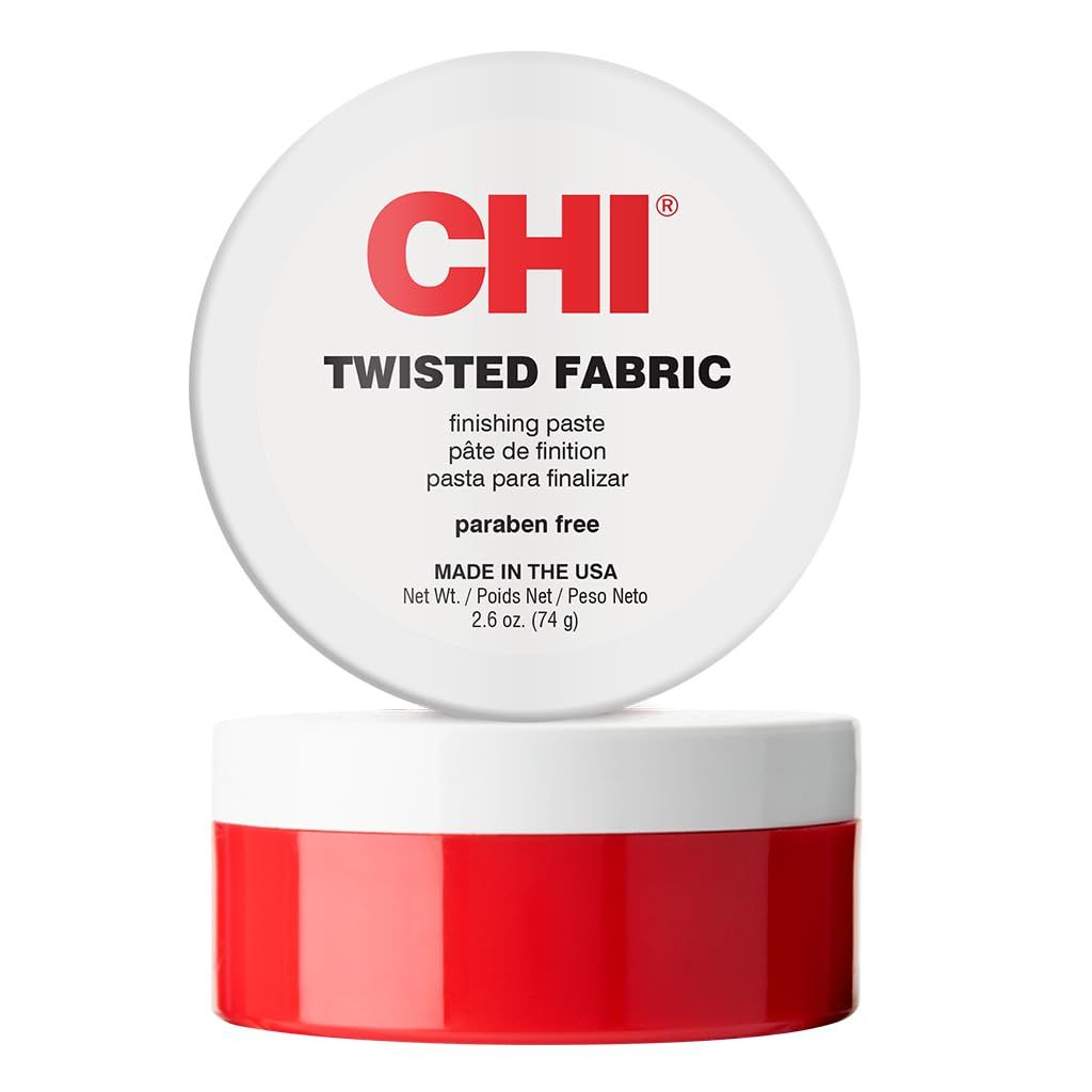CHI Twisted Fabric, Moisturizing Styling Paste For Sculpting &amp; Molding Hair, Creates A Brilliant Finish, Sulfate, Paraben, &amp; Cruelty-Free, 2.5 Oz
