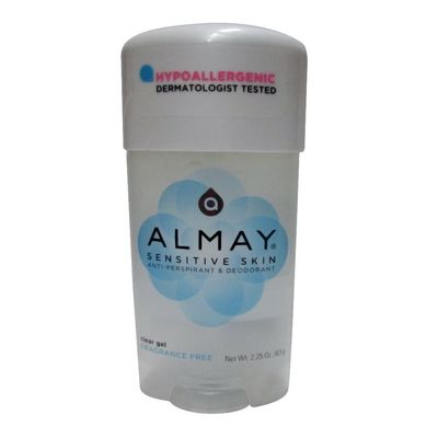 Almay Anti-Perspirant &amp; Deodorant Fragrance Free Clear Gel 2.25 oz (Pack of 5)