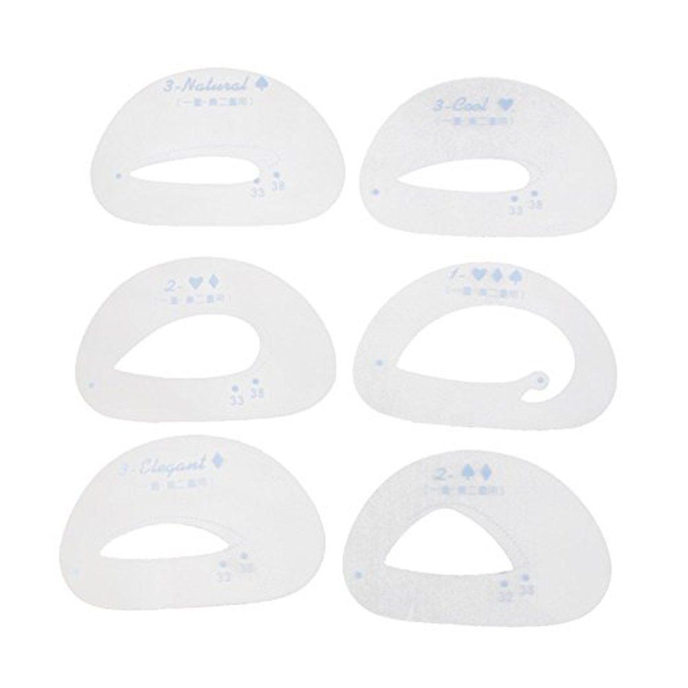 6 Pieces Eyeshadow Eye Liner Stencil