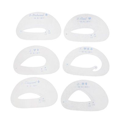 6 Pieces Eyeshadow Eye Liner Stencil