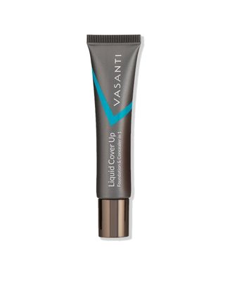 Oil-Free Foundation &amp; Concealer in 1 (V1) by VASANTI - Liquid Cover-Up - Get Incredible Coverage with Featherlight Finish Now!