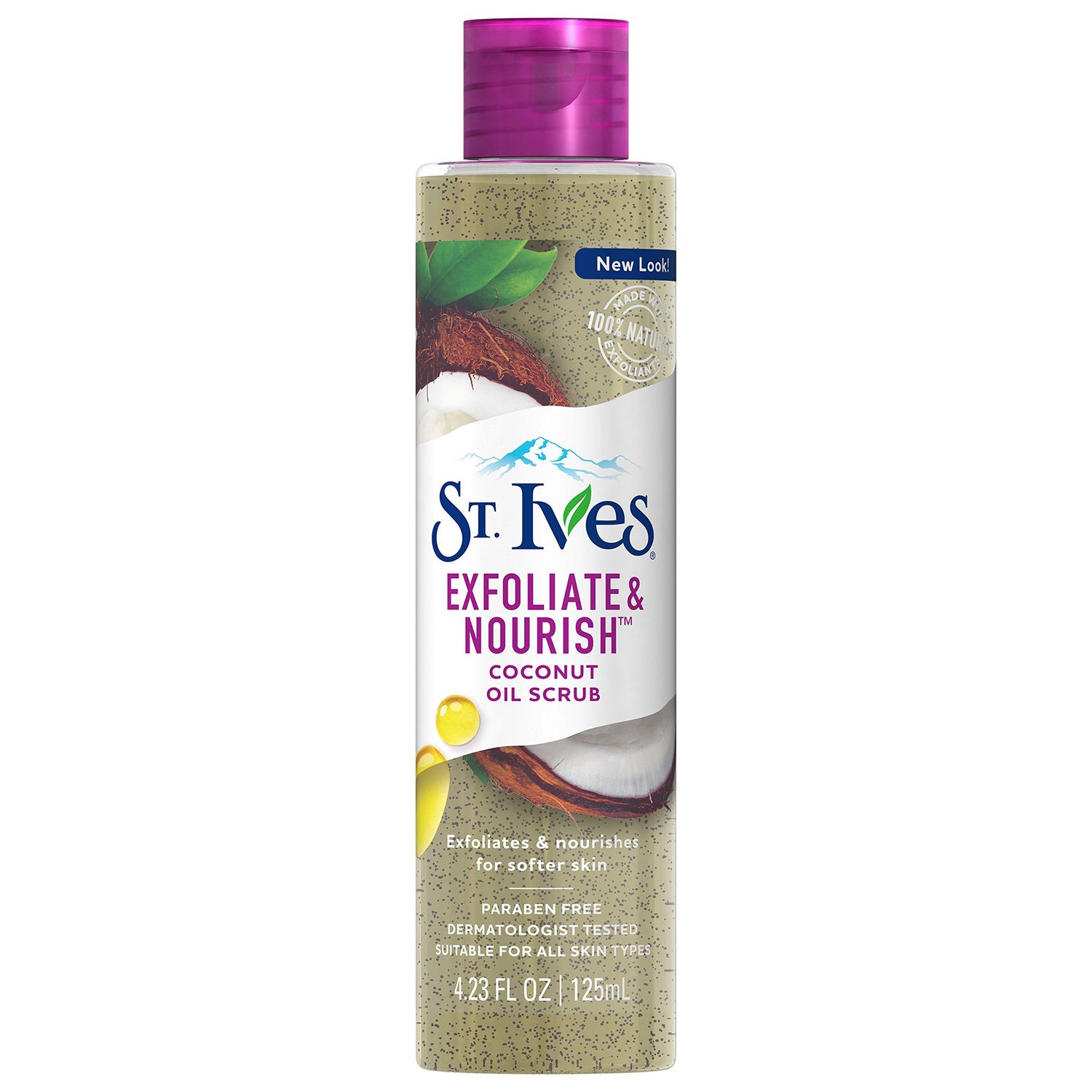 St. Ives Exfoliate &amp; Nourish Facial Oil Scrub, Coconut 4.23 oz