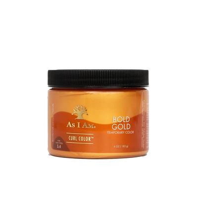As I Am Curl Color - Bold Gold - 6 ounce - Color &amp; Curling Gel - Temporary Color - Medium Hold - Vegan &amp; Cruelty Free