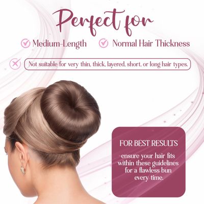 Andlane Hair Bun Maker French Twist Hair Fold Wrap Snap - Ballet Bun for Women and Kids (1 Black, 1 Brown)