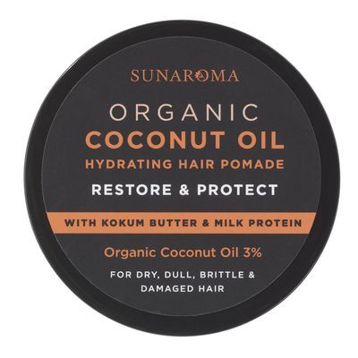 SUNAROMA Organic Coconut Oil Hair Pomade, 5.5 oz.