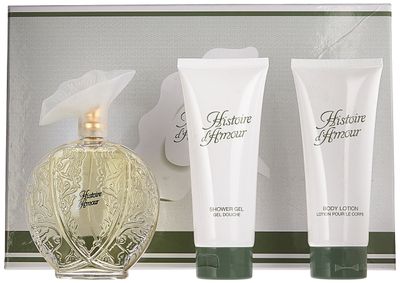 Aubusson Histoire D&#39;amour 3 Piece Set (3.4 Ounce Eau de Toilette Spray Plus Body Lotion Plus Shower Gel)