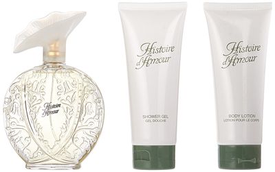 Aubusson Histoire D'amour 3 Piece Set (3.4 Ounce Eau de Toilette Spray Plus Body Lotion Plus Shower Gel)