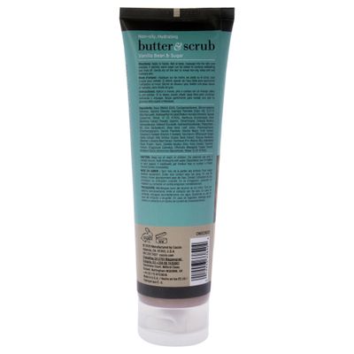 Cuccio Naturale Butter Scrub - Exfoliates And Hydrates - For Softer, Radiant Looking Skin - Infuses Moisture Into Dry Skin - Non-Oily 24 Hour Hydration - Creamy - Vanilla Bean And Sugar - 4 Oz