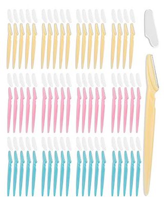MoHern Dermaplane Razor, 60 Pcs Face Razors for Women and Men, Multipurpose Eyebrow Razor, Dermaplaning Tool for Face Multi-Color