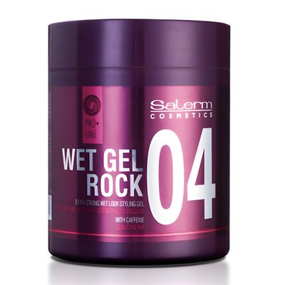 Salerm Wet Gel Rock 04 Extra-Strong Wet Look Styling Gel with Caffeine 17.8
